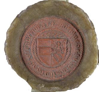 Siegel der Katharina von Burgund im Detail
