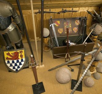 Waffen aus dem Museum auf der Burg Rötteln