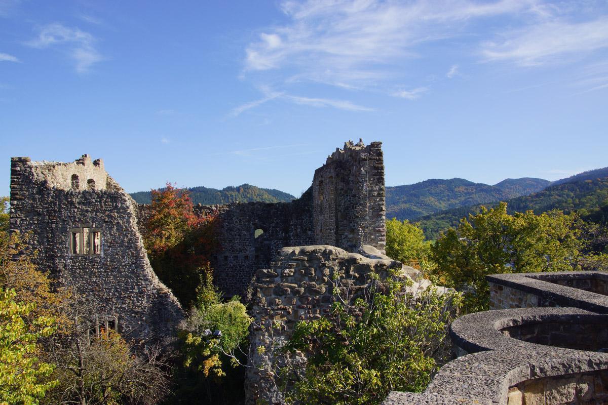 Ansicht der Burg Badenweiler