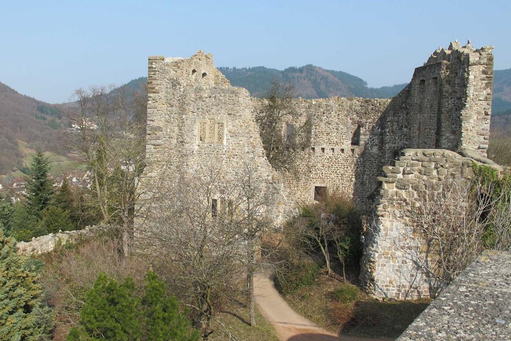 Ansicht der Burg Badenweiler