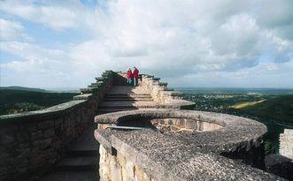 From the ruins, there are sweeping views over the Rhine Valley and the Black Forest