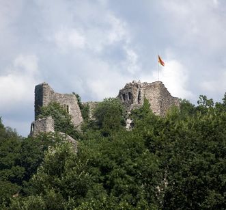 Ansicht der Burg Badenweiler